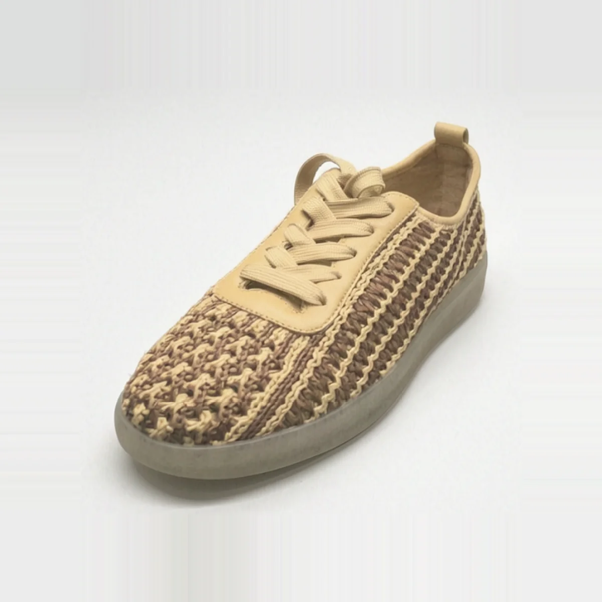 Zapatilla Casual Tejido Marrón