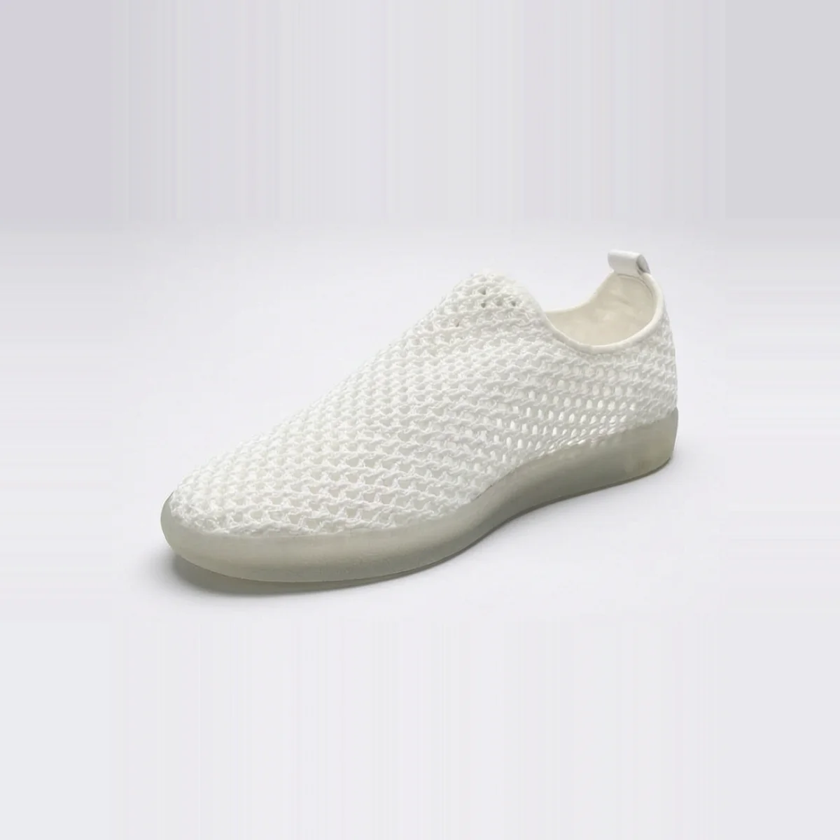 Slip-On Calcetín Punto Blanco