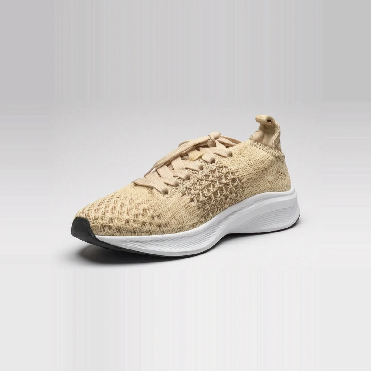 Zapatilla Tejido Beige