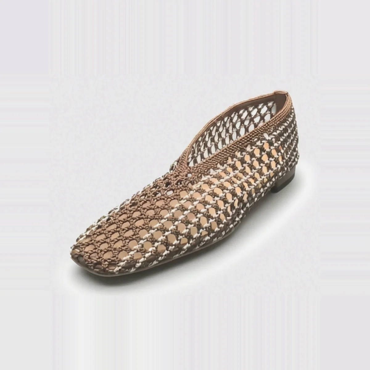 Beige Woven Loafer