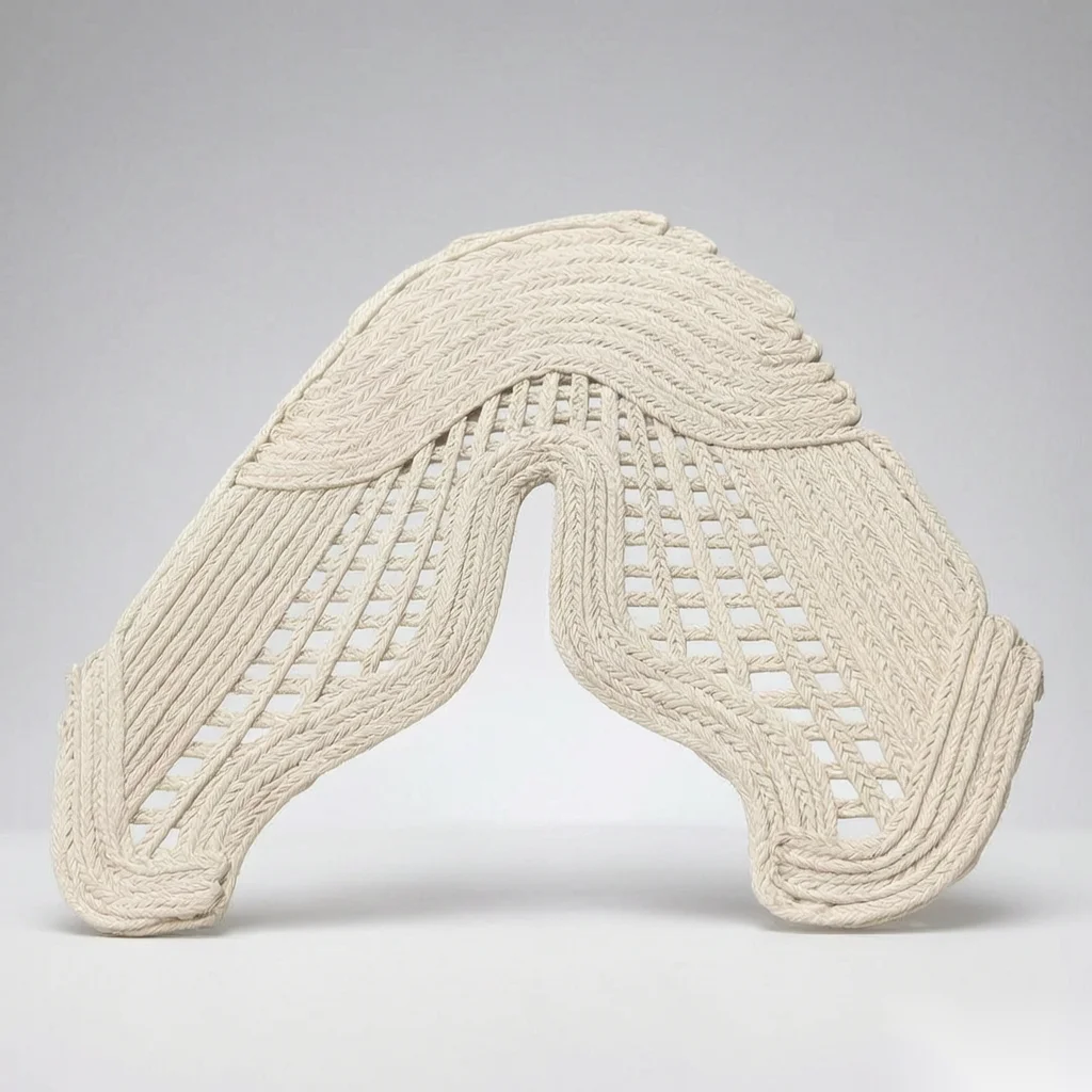 White Woven Upper