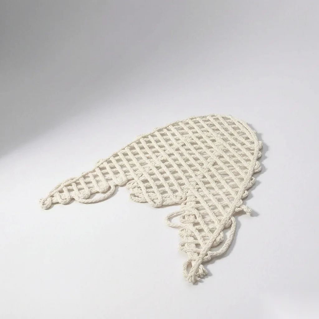 White Woven Mesh Upper