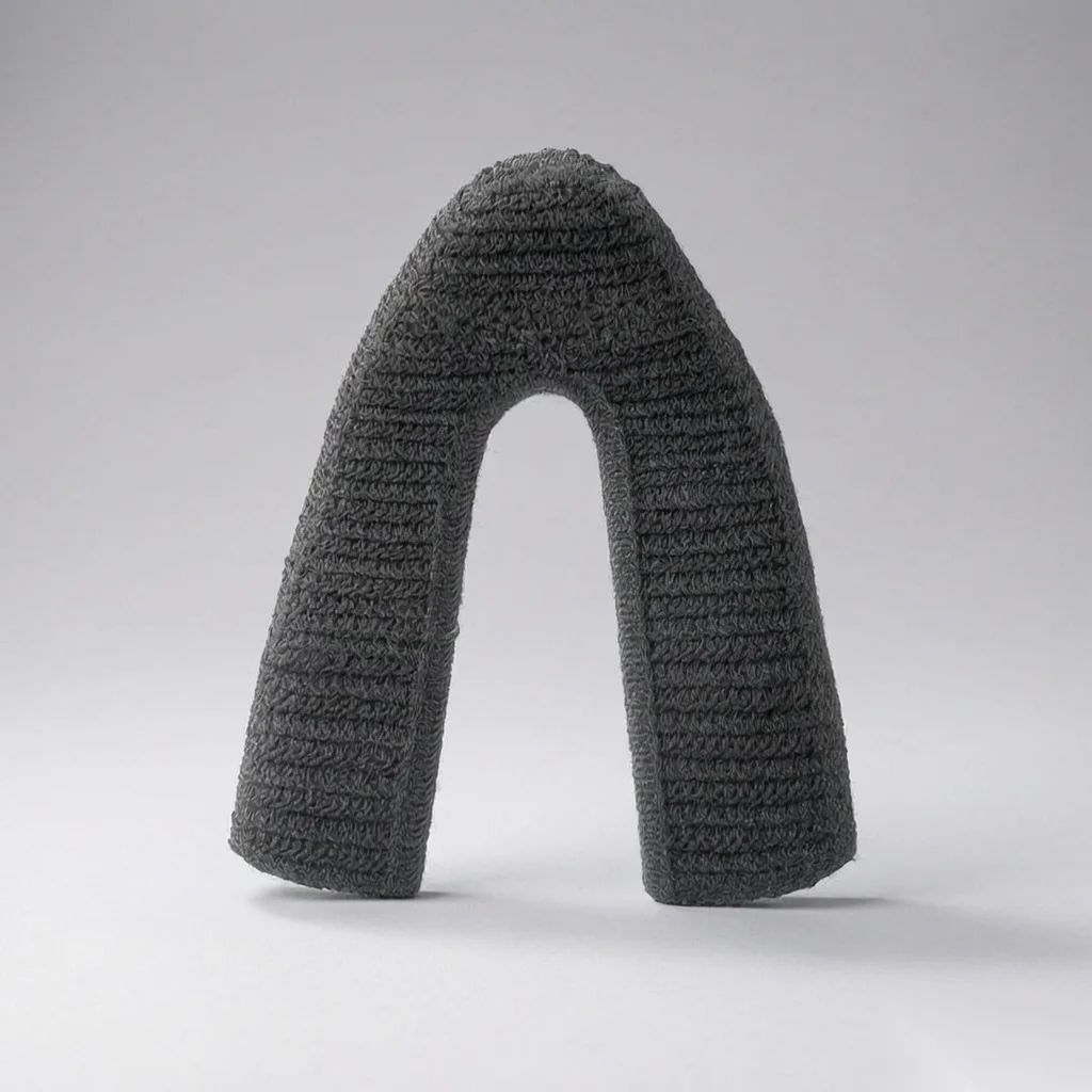 Dark Grey Knit Upper