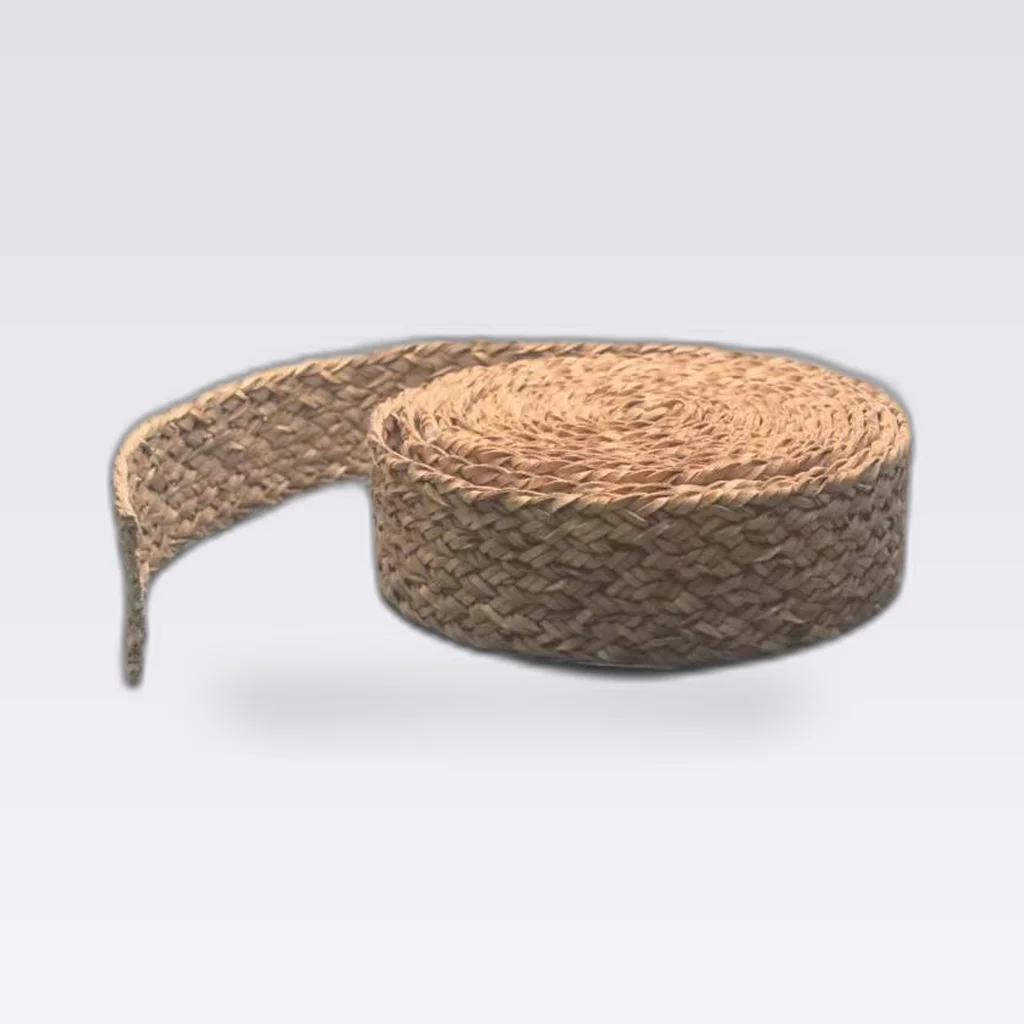 Caramel Brown Woven Raffia Woven Tape