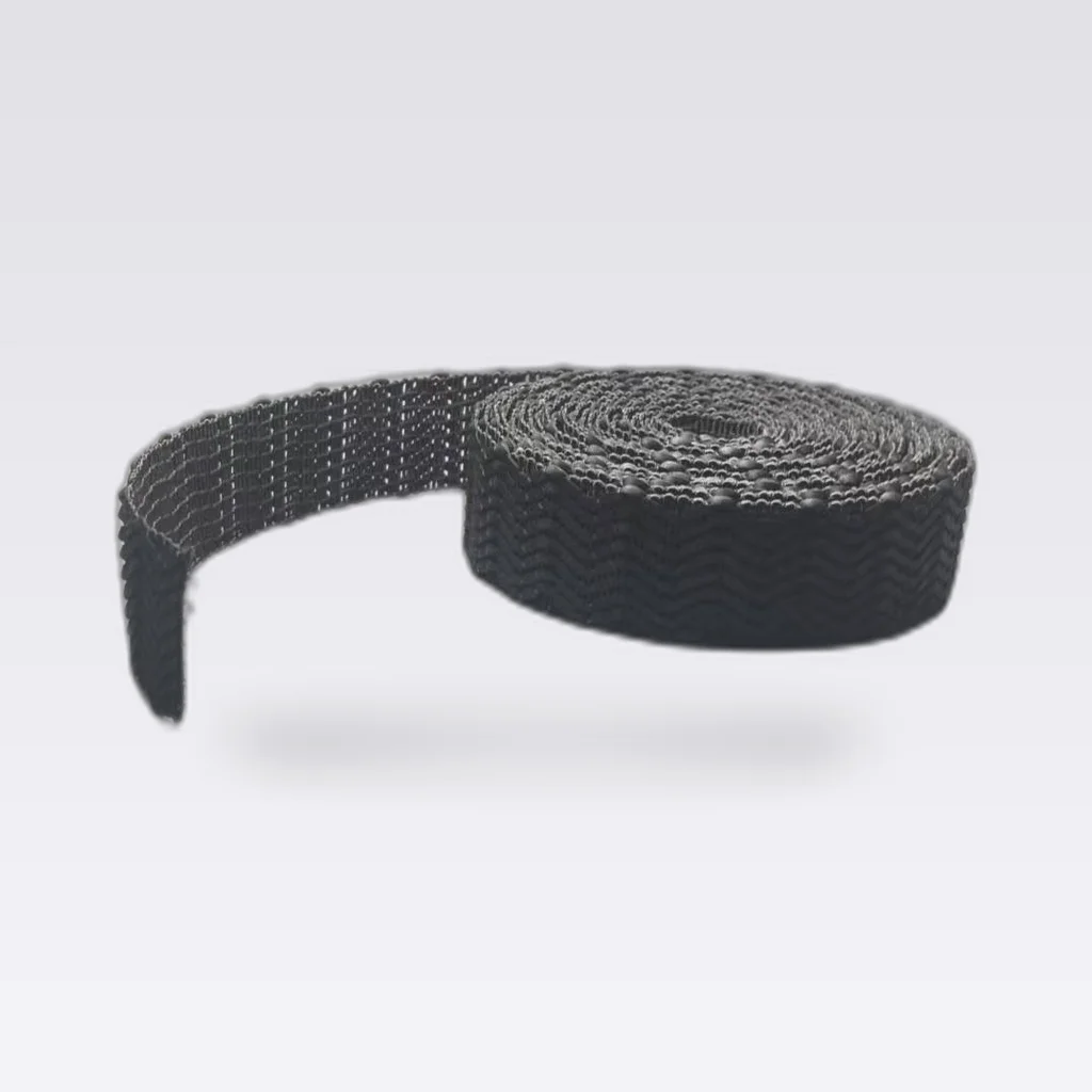 Black Dotted Woven Tape
