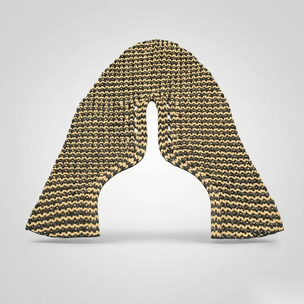 Black-Yellow Woven Upper
