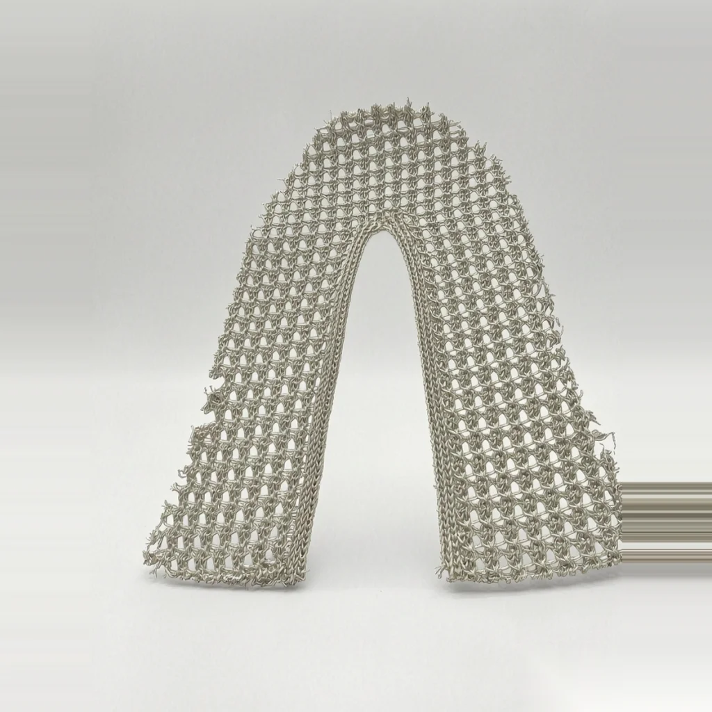 Silver Metal Mesh Upper B