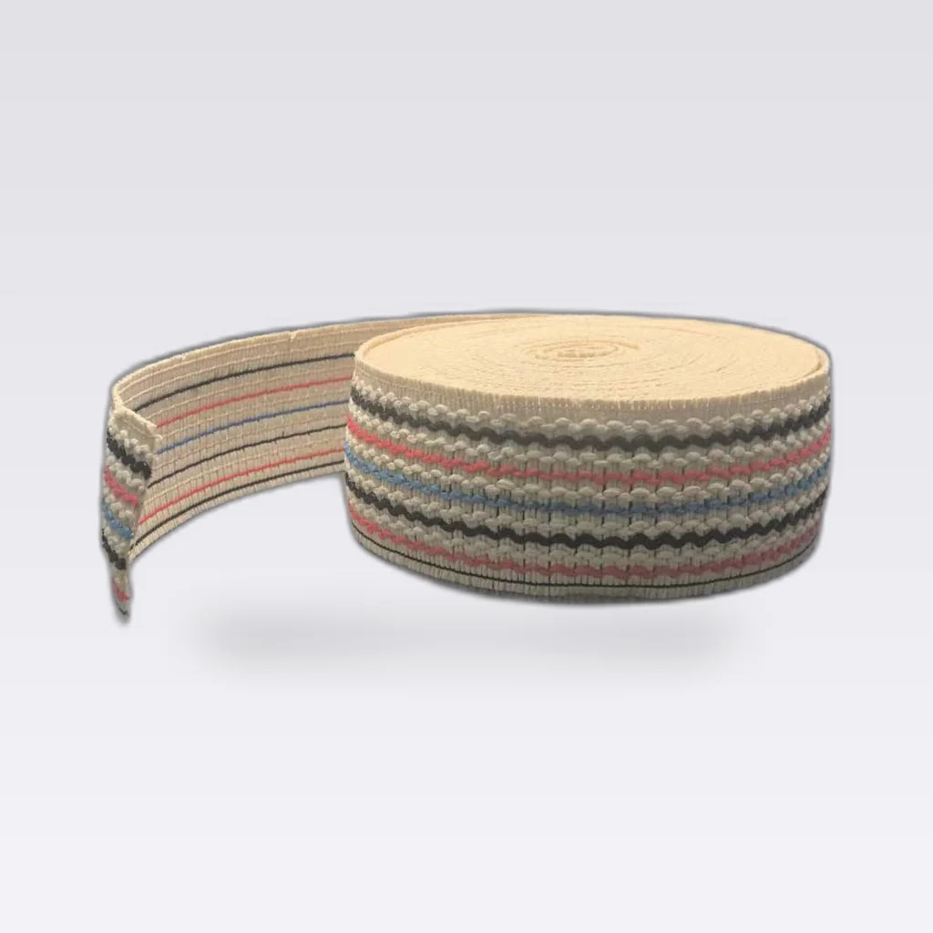 Beige Fine Stripe Woven Tape