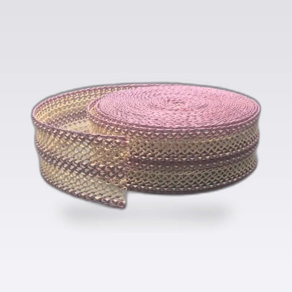 Pink Beige Hollow Binding Tape