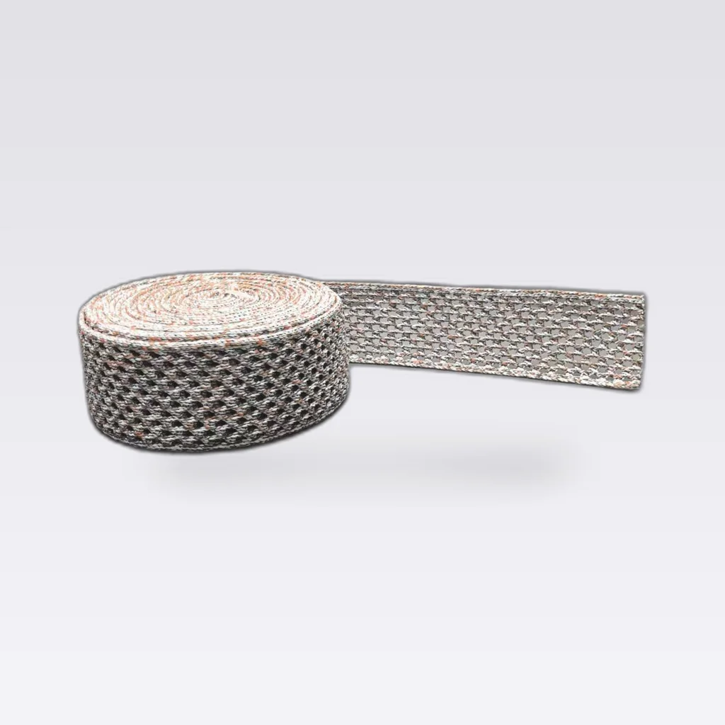 Grey Multi Dot Woven Tape