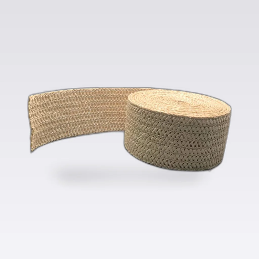 Khaki Flat Weave Woven Tape